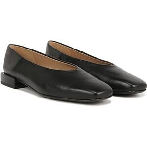 Sam Edelman Size 8M Black Leather Kasey Ballet Flat Ballerina Square Toe BR26-14